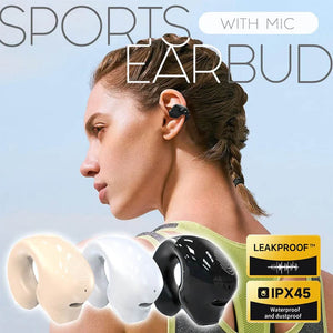 Waterproof Wireless Sports Earbud With Mic
